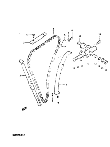 GSX400 Держатель направляющей