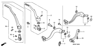  Pedal / kick starter arm