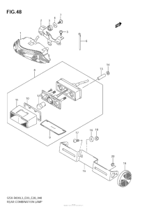 GSX-R600 Rear Combination Lamp (Gsx-R600L3 E33)