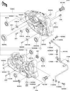 BN125 Картер двигателя