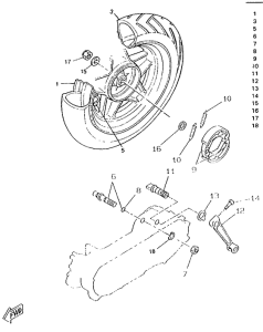 CW50RS Переднее колесо