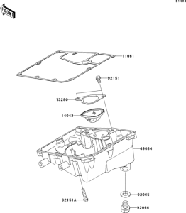 EX650 Маслянный поддон