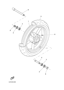 BT1100 Переднее колесо
