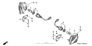 CN250 Задний фонарь