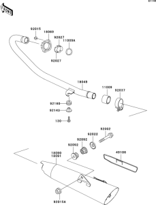 BN125 Глушитель