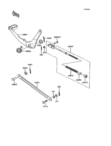 KE100 Педаль тормоза