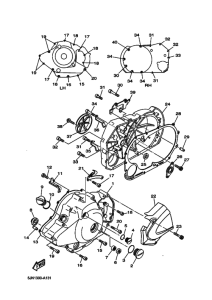 BT1100 Crankcase cover ass`y  (v