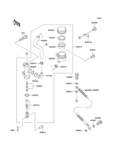 ZG1000 Задний тормозной цилиндр
