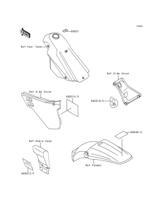 KDX125 Лейбл предостережения