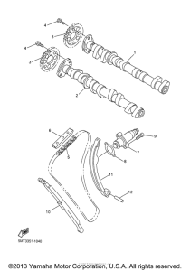 YZF-R6 Цепь механизма газораспределения