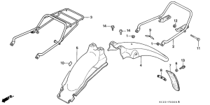 CM125C Заднее крыло