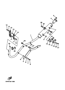 TTR125E Выхлоп