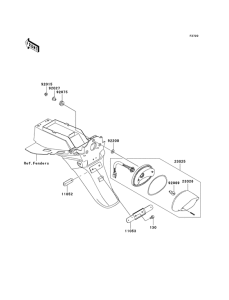 BR125 Taillight unit ass`y