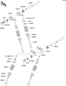 ZX400 Клапана