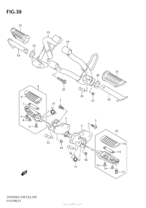 DL650 (ABS) Подножки