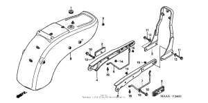 VT1100C Задний бампер
