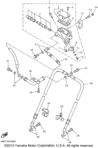 XVZ13LTN Главный тормозной цилиндр