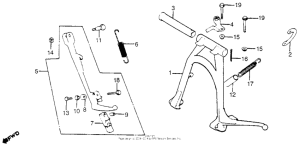 CB900 Подножка