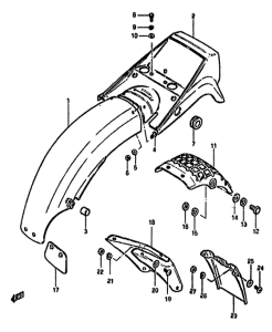 GS550 Заднее крыло
