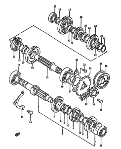 DR650 Трансмиссия