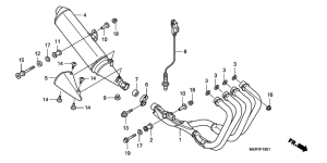 CBF600 (Naked, ABS) Глушитель