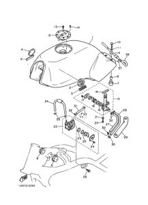 SRX400 Fuel tank assy