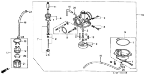 SH75 Carburetor assy