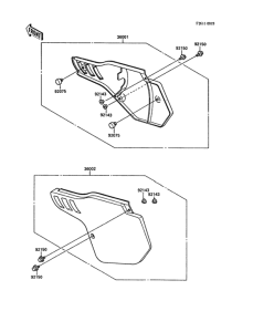 KX125 Боковые обтекатели