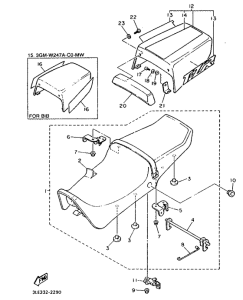 FZR1000 Сиденье