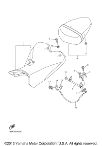 YZF-R1 Сиденье