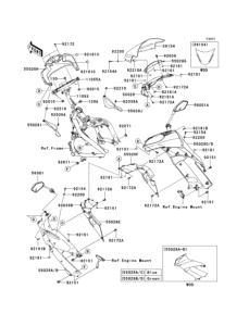 EX400 カウリング