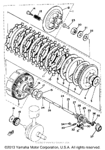 XS650SH Сцепление
