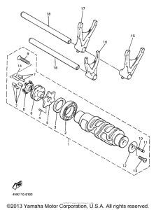 XVZ13LTJ Копирный вал
