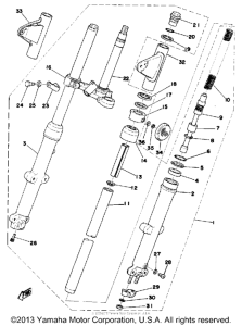RD200C Передняя вилка