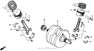 XL600V Коленвал
