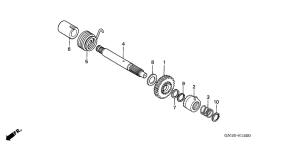 XR80R Кик стартер