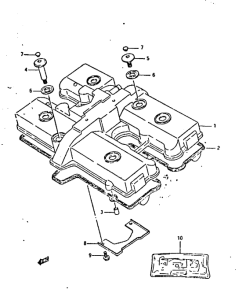 GSX-R400 Крышка головки цилиндров