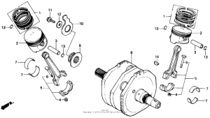 VT700C Коленвал