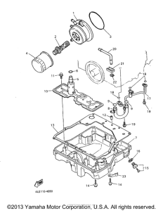 YZF1000RJC Масляный фильтр