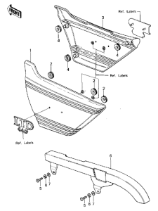 KZ250 Side covers / belt cover