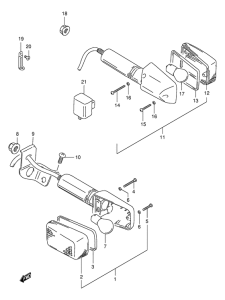 DR125 Поворотники