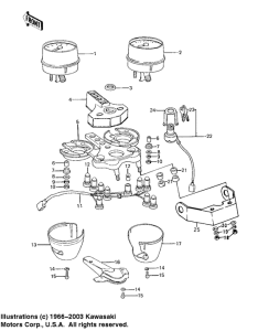 KZ1000 Meters / ignition switch