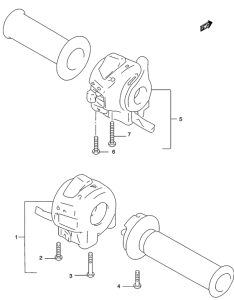 GZ250 Рулевой переключатель