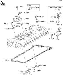 EX650 Крышка головки цилиндров