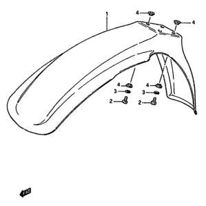 RM125 Переднее крыло