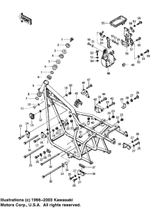 KZ400 Frame / frame fittings