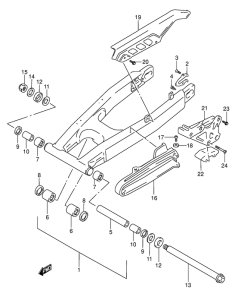 DR650 Маятник задний