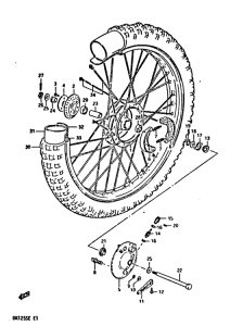 DR125 Transom + tube