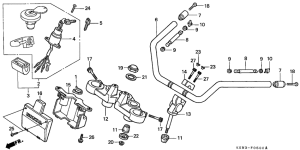 CMX250C Handle pipe / top bridge