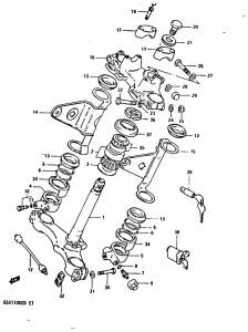 GSX1100 Траверса нижняя